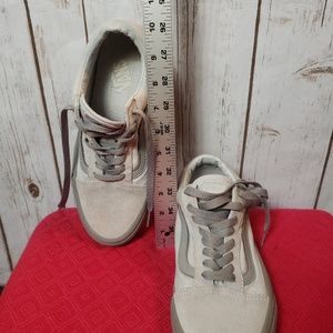 Vans Gray Suede / Canvas Off The Wall Shoes
